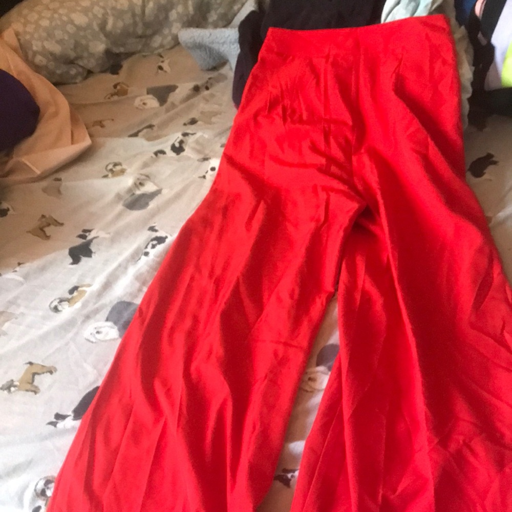 Red orange pants